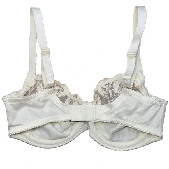 {Conturelle} "Provence Full Cup Underwire Bra" Unlined Sheer Swiss Floral Lace - Picture 5 of 8